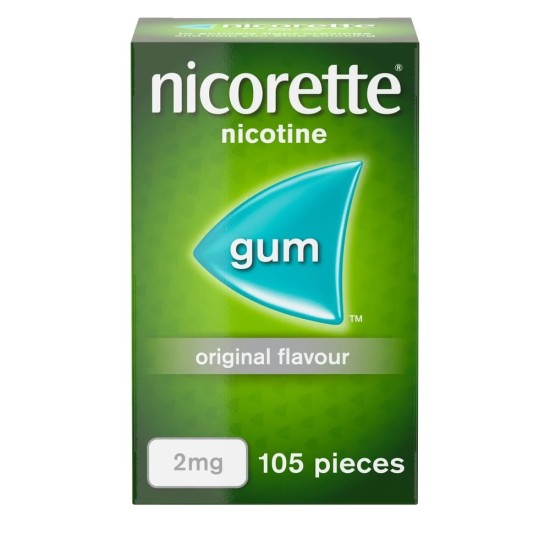 Nicorette Original Flavour 2mg Gum Nicotine 105 Pieces Nicorette Original Flavour 2mg Gum Nicotine 105 Pieces