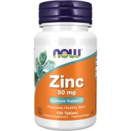 Now Foods Zinc 50mg 100 Tablets