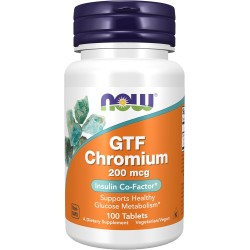 Now GTF Chromium 200mcg 100s Now GTF Chromium 200mcg 100s