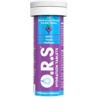 O.R.S Hydration Tablets with Electrolytes Blackcurrant Flavour 12 Tablets