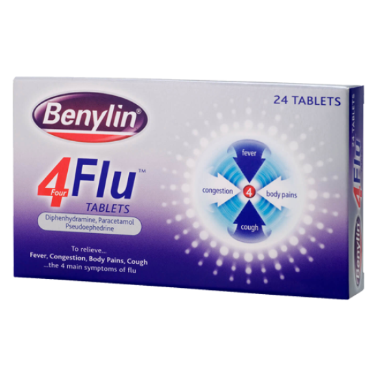 Benylin 4 Flu 24 Tablets