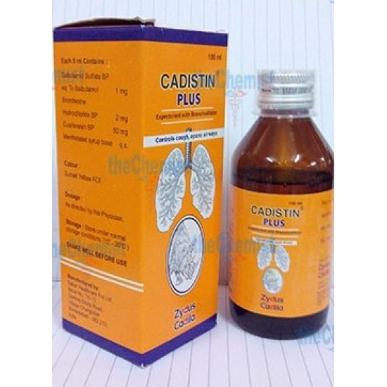 Cadistin Plus Expectorant And Bronchodilator Cough Syrup 100ml
