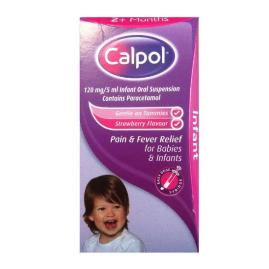 Calpol Sugar Free Strawberry Flavour Infant Suspension 100ml