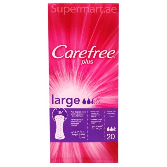 Carefree Plus Large 20 Pantyliners