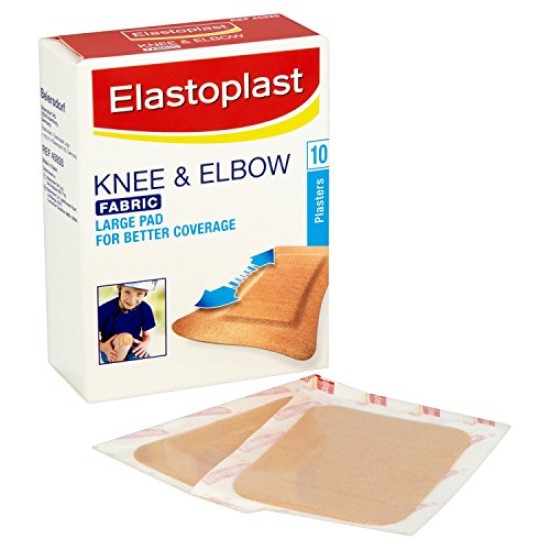 Elastoplast Fabric Knee And Elbow Fabric Plaster Pack Of 10