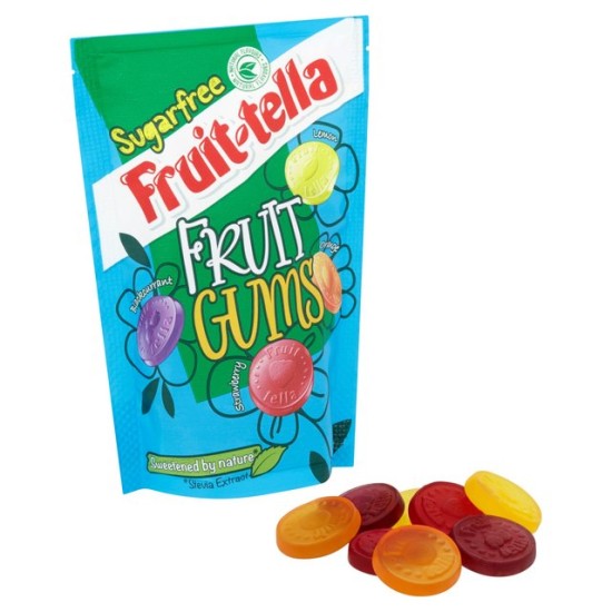 Fruit-tella Sugar Free Strawberry Fruit Gums With Natural Sweeteners Pack Of 14