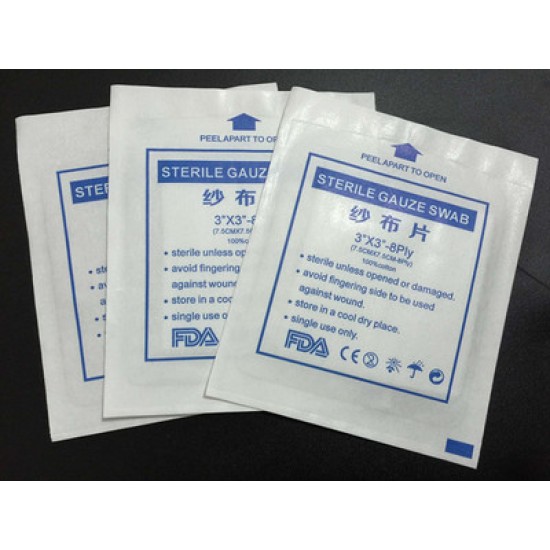 Sterile Gauze Swabs 3 By 3