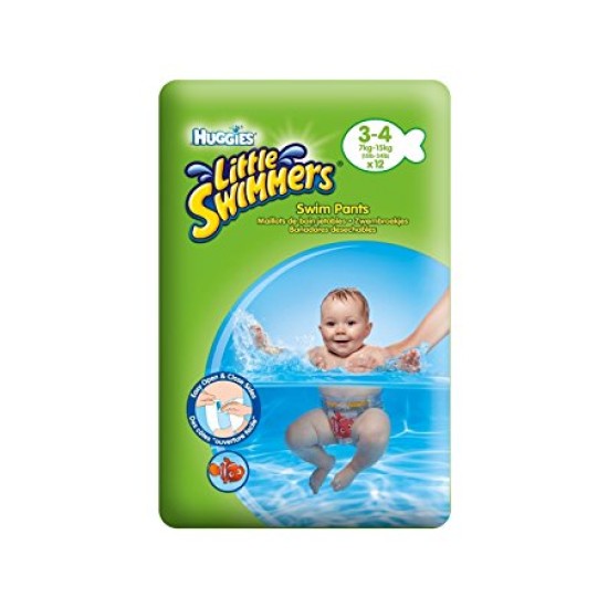 Huggies Little Swimmers Disposable Swim Pants 3-4 Size Small 12 Pack