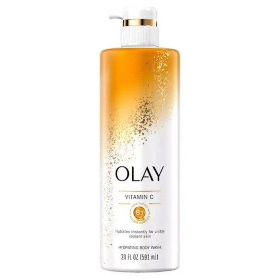 Olay Body Wash Tone Brightening Exfoliation Vitamin C Serum