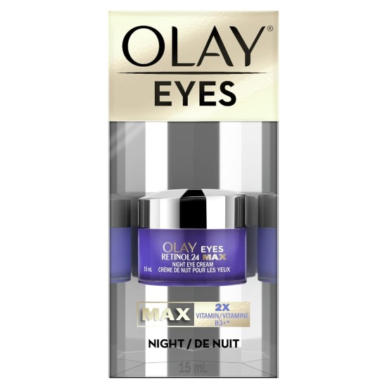 Olay Retinol 24 MAX Night Eye Cream, All Skin Types, 0.5 oz