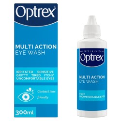 Optrex Multiaction Eye Wash with Eye Bath x 300ml