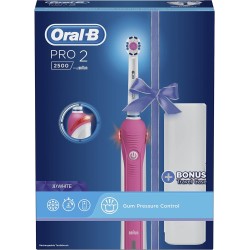 Oral-B Pro 2 2500 3D White Electric Toothbrush with Travel Case