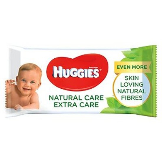 Huggies Natural Extra Care With Aloe Vera 56 Wipes