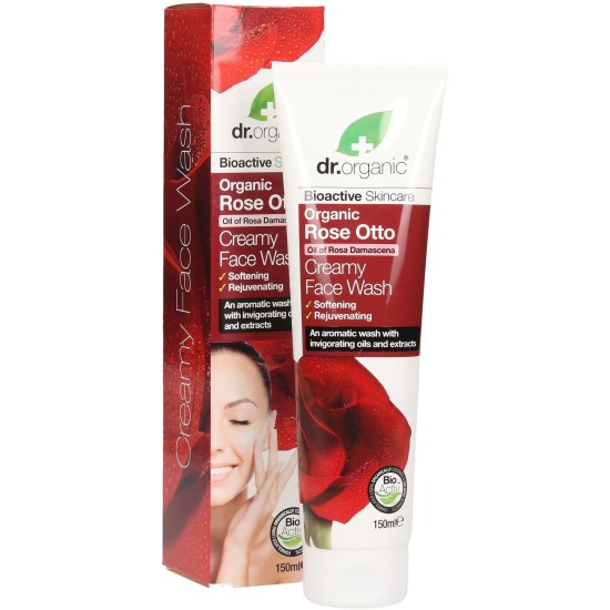 Dr Organic Rose Otto Creamy Face Wash 150ml