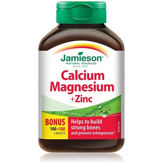 Jamieson Calcium Magnesium + Zinc Caps 200s