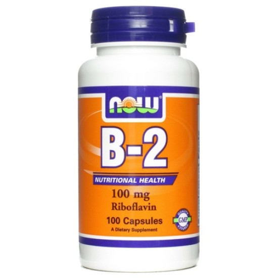 Now Foods B-2 100 Mg 100 Capsules
