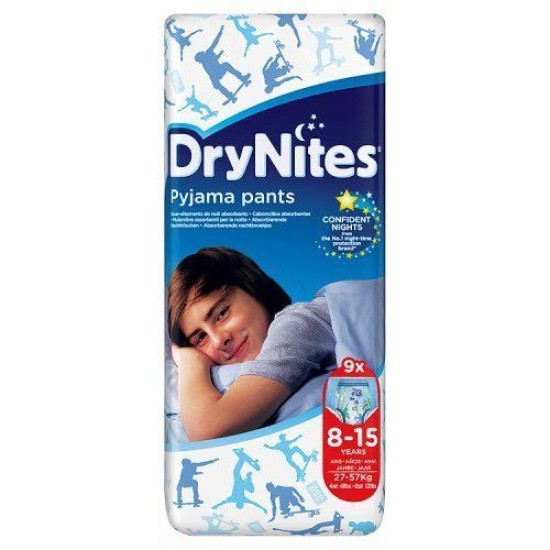 Huggies Drynites Pyjama Pants For Boys Age 8-15 Years 9 Pants