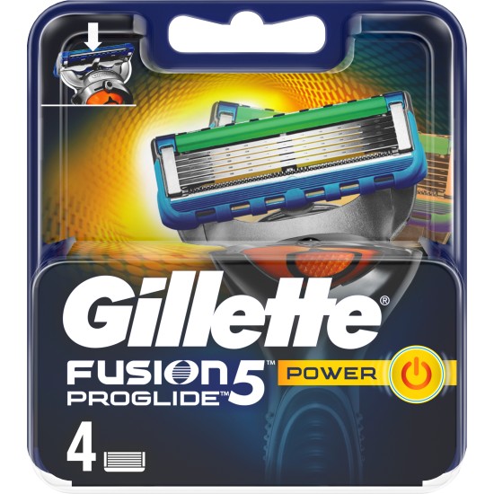 Gillette Fusion Proglide Power Razor Blades 4 Cartridges Pack