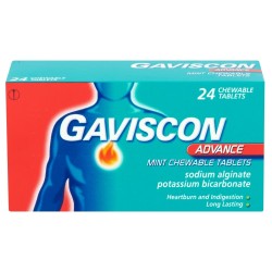 Gaviscon Advance Mint 24 Chewable Tablets
