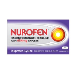 Nurofen Maximum Strength Migraine Pain 684mg 12caplets