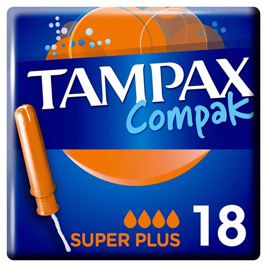 Tampax Compak Super Plus Applicator 18 Tampons