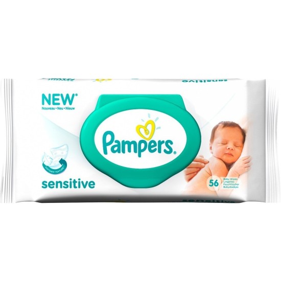Pampers Sensitive Wipes 56 Wipes