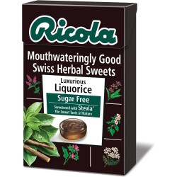 Ricola Liquorice Sugar Free Swiss Herbal Sweets 