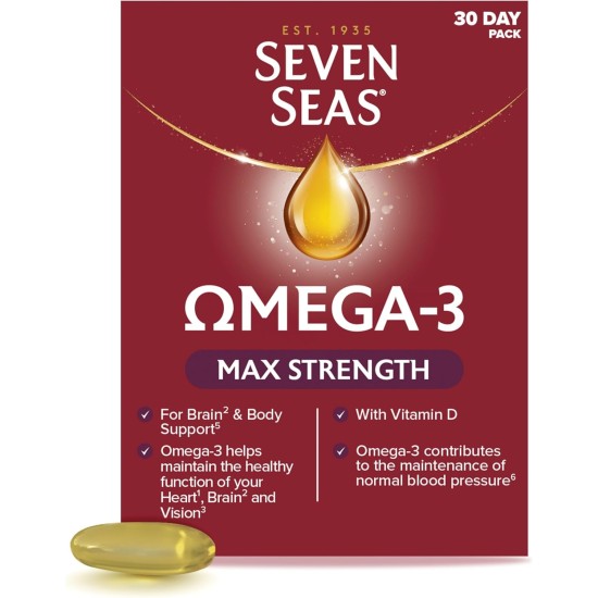 Seven Seas Omega-3 Fish Oil Max Strength 30 Capsules