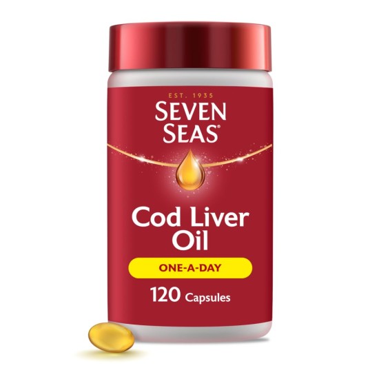 Seven Seas Pure Cod Liver Oil 120 capsules