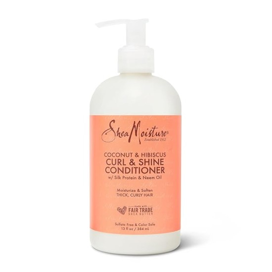 Shea Moisture Coconut & Hibiscus Curl & Shine Conditioner 384ml Shea Moisture Coconut & Hibiscus Curl & Shine Conditioner 384ml