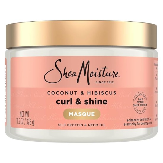 Shea Moisture Coconut & Hibiscus Curl & Shine Hair Masque 326g