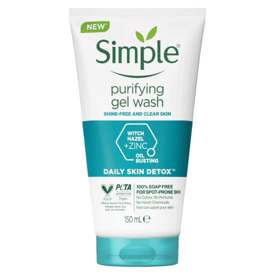 Simple Daily Skin Detox Purifying Facial Wash 150ml