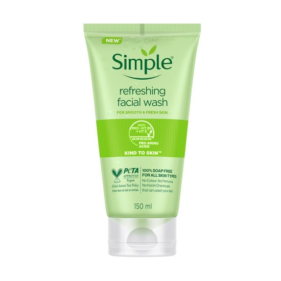 Simple Kind To Skin Refreshing Facial Wash Gel 150ml