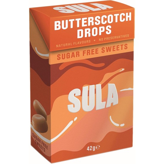 Sula Sugar Free Butter Scotch Sweets 42g