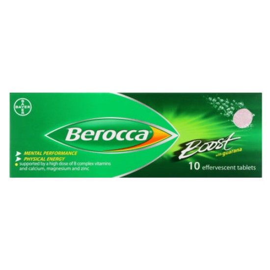 Berocca Boost With Guarana 10 Effervescent Tablets