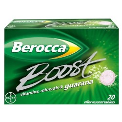 Berocca Boost With Guarana 20 Effervescent Tablets Berocca Boost With Guarana 20 Effervescent Tablets