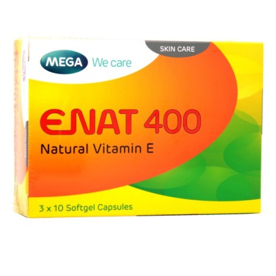Enat 400 Natural Vitamin E 30 Softgel Capsules