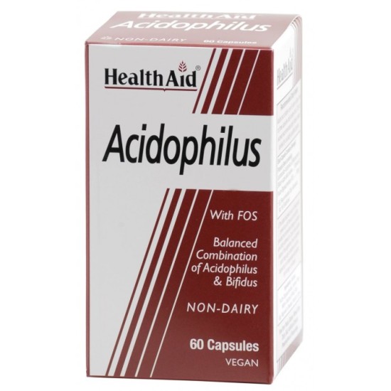 Health Aid Acidophilus With Fos 60 Tablets