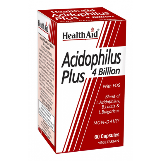 Health Aid Acidophilus Plus 4 Billion 60 Vegicaps