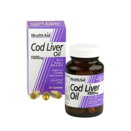 Health Aid Cod Liver Oil 1000mg 30 Capsules Health Aid Cod Liver Oil 1000mg 30 Capsules