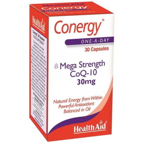 Health Aid Conergy Co-q10 30mg 30 Capsules