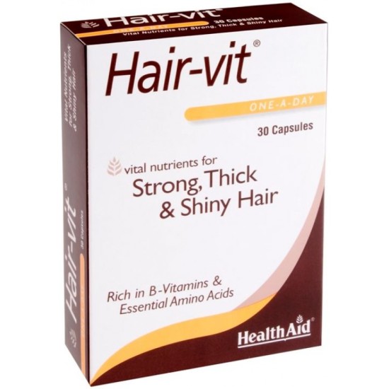 Health Aid Hair-vit Strong, Thick And Shiny Hair 30 Capsules
