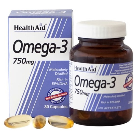 Health Aid Omega-3 750mg 30 Capsules