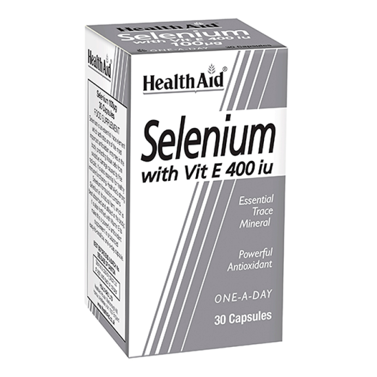 Health Aid Selenium 100ug With Vitamin E 400iu 30 Capsules