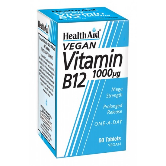Health Aid Vitamin B12 1000ug 50 Tablets