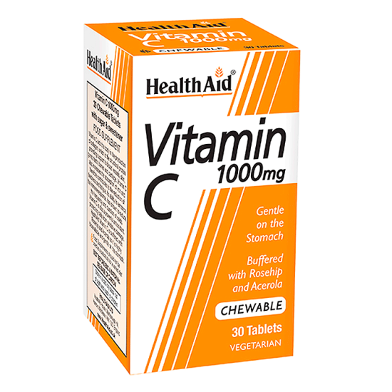 Health Aid Vitamin C 1000mg Chewable 30 Tablets