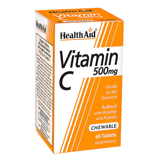 Health Aid Vitamin C 500mg Chewable 60 Tablets