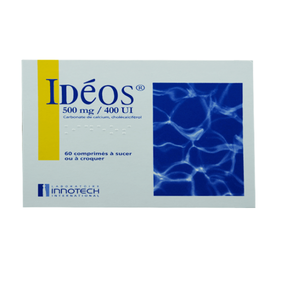 Ideos 500mg Per 400ui 30 Chewable Tablets