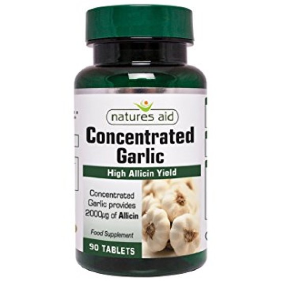 Natures Aid Garlic Concetrated 2000ug 90 Tablets