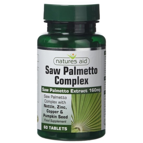 Natures Aid Saw Palmetto Complex For Men 60 Tablets